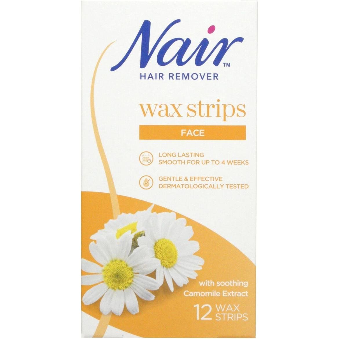 NAIR HAIR REMOVER WAX STRIPS FACE 12 PACK Swanky Beauty Supply