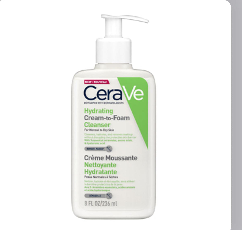 CERAVE CREAM TO FOAM CLEANSER UK 8oz