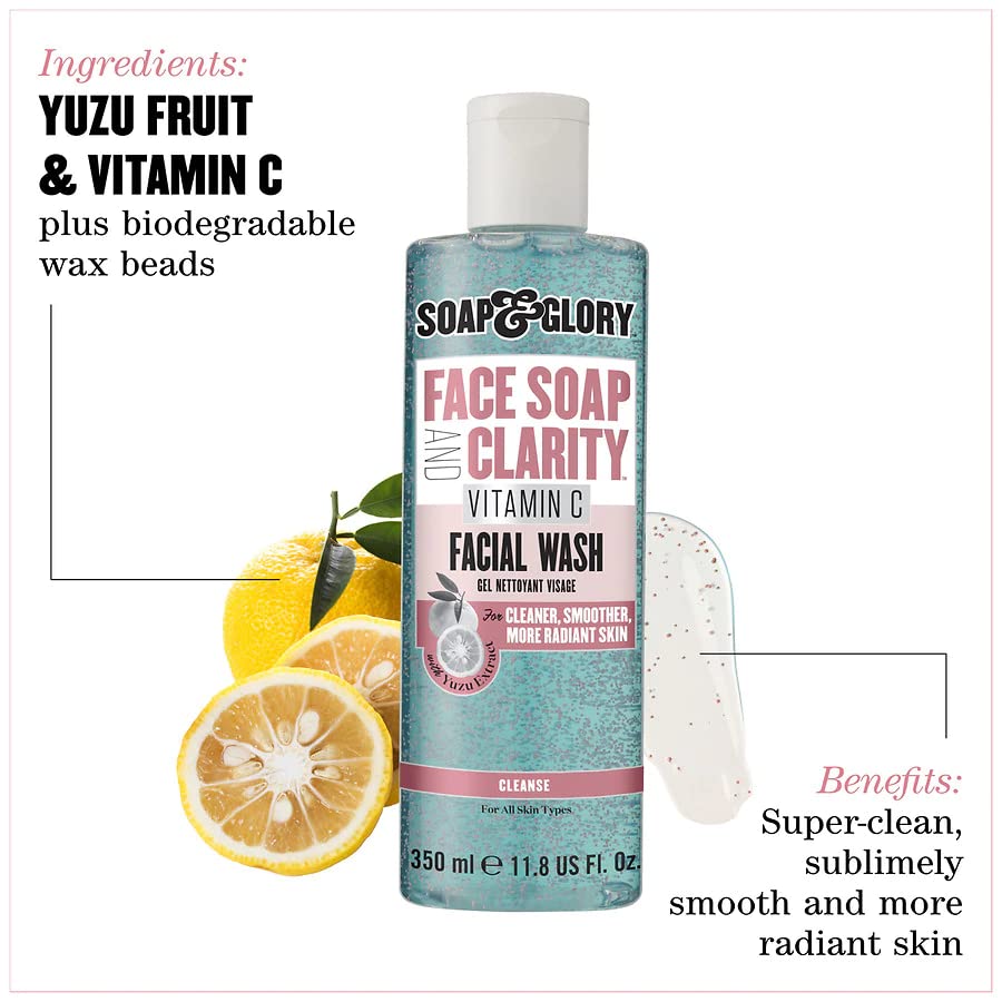 SOAP & GLORY FACE SOAP AND CLARITY 3 IN 1 DAILY VITAMIN C WASH