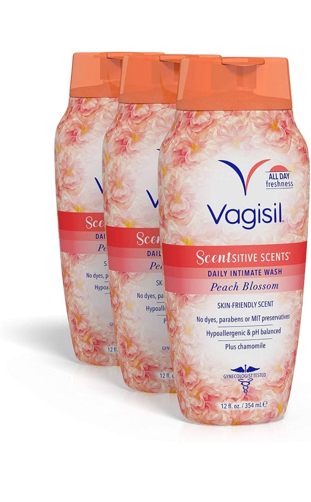 VAGISIL SENSITIVE SCENTS VAGINAL  WASH, PEACH BLOSSOM